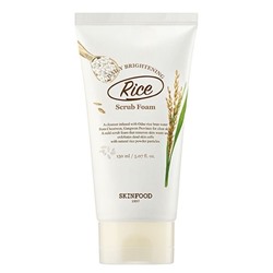 Пенка-скраб для умывания с экстрактом риса SkinFood Rice Daily Brightening Scrub Foam, 150мл