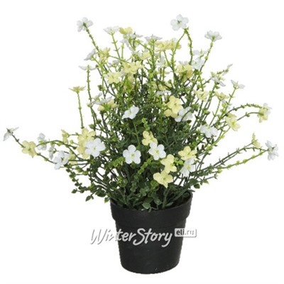 Искусственный цветок в горшке Daisy White 28 см (Kaemingk)