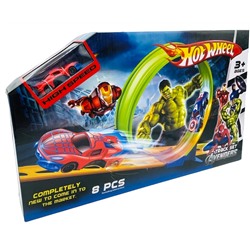 Игровой набор Hot Wheel "Гоночная трасса супер героев " + 1 машинка