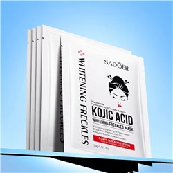 Осветляющая тканевая маска для лица выравнивающая тон Sadoer Whitening Freckles Mask 1шт