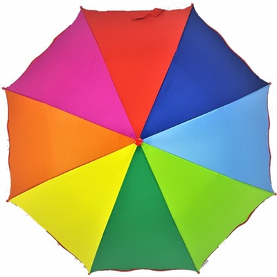 Зонт детский DINIYA арт.2286(410) полуавт 19(48см)Х8К радуга 6 цв.