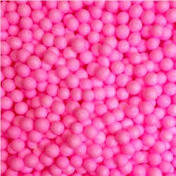 Шарики пенопласт, Розовый 2-4 мм