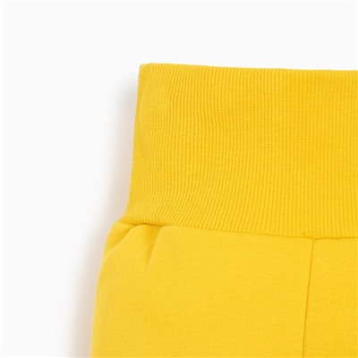 Костюм детский (свитшот, брюки) MINAKU, цвет графитовый/жёлтый, рост 74-80 см