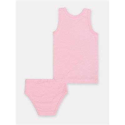 CWKG 30030-27 Комплект для девочки (майка, трусы),розовый