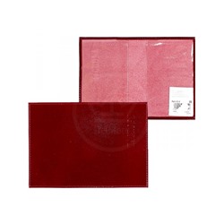 Обложка для паспорта Premier-О-8 натуральная кожа красный темный гладкий (138)  153444