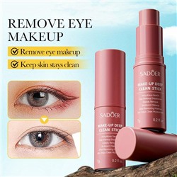 Очищающее средство для снятия макияжа с стике Sadoer Make-up Clean Stick 20гр