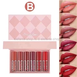 Набор блесков для губ Dragon Ranee Matte Gloss 6in1 set B