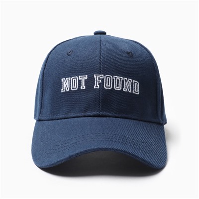 Бейсболка MIST "Not found", цвет синий,  размер 56-58