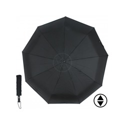 Зонт муж ТриСлона-700/m 7900,  R=70см,  3слож,  суперавт,  9спиц,  полиэстер. черный 205251