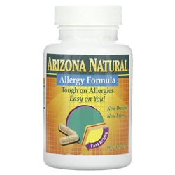 Arizona Natural, Allergy Formula, 60 капсул