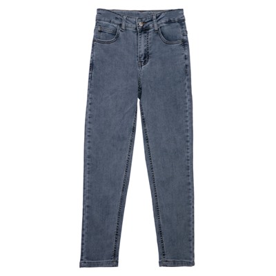 12321382 Брюки текстильные джинсовые для девочек