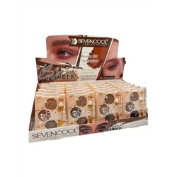 Тени для бровей Seven Cool Brow Powder 3 цвета (ряд 4шт)