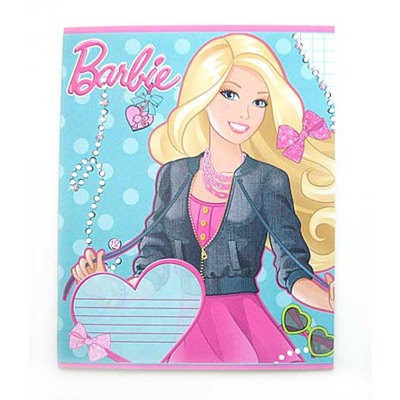 Тетр. 12л круп.кл. Академ В725/5 картон Barbie (УФ Лак) уп120 арт.0212-309