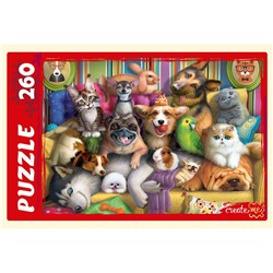 Puzzle  260 элементов "Забавные животные №1" (П260-8202)