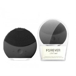 Силиконовая щетка-массажер для чистки лица Forever Luna mini 2 (черная)
