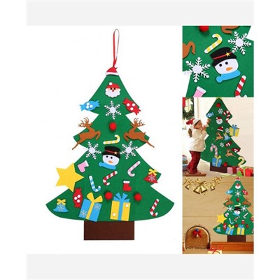 Дом и сад :: Развивающая новогодняя елка из фетра с Дедом Морозом и игрушками //