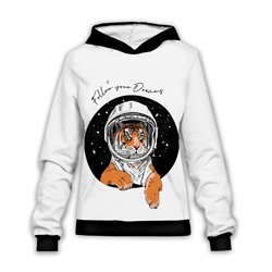 Худи женское Тигр космонавт 1