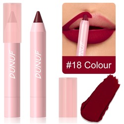 Матовая помада-карандаш DUNUF matte lipstick crayon 18