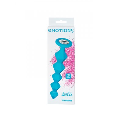 Анальная Цепочка с Кристаллом Emotions Chummy Turquoise 1401-02lola