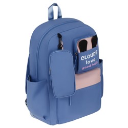Рюкзак MESHU "Cloud blue" с пеналом (MS_57766) 43*30*13см, 1 отделение, 3 кармана, уплотненная спинка