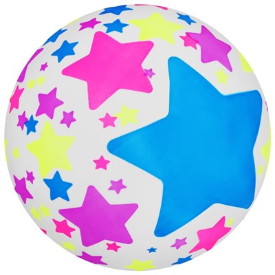 Мяч детский «Звёзды», d=22 см, 60 г, цвета МИКС