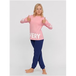 CSJG 50102-27 Комплект для девочки (джемпер, брюки),розовый