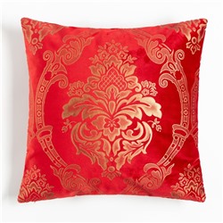 Декоративная наволочка Этель"Версаль" 40*40±3 см,цв.красный, 100% п/э