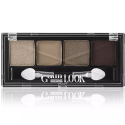 Матовые тени для век Glam Look 4 оттенка, тон 08 Ореховый тауп, 4 г