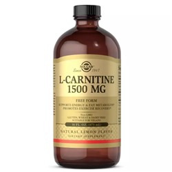 Жидкий L-Carnitine 1500 мг с натуральным лимонным вкусом, 473 мл