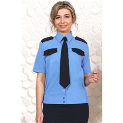 Рубашка охранника, короткий рукав, на поясе, женская