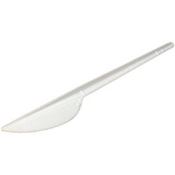 Ножи пластиковые белые (12 шт.)