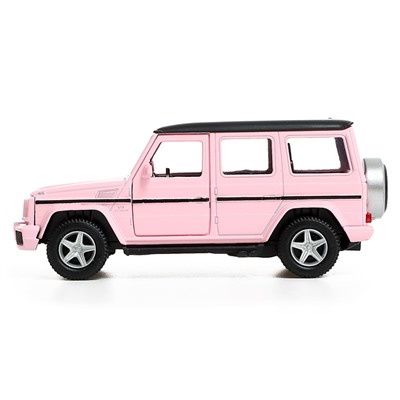 Машина металлическая MERCEDES-BENZ G63 AMG, 1:32, инерция, цвет матовый розовый