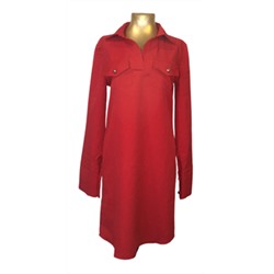 Платье женское, красное, размер 42