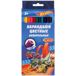 Карандаши цветные 12 цв. ХОТ ВИЛС 12цв, акварельные CPA12-55386-HW в Самаре