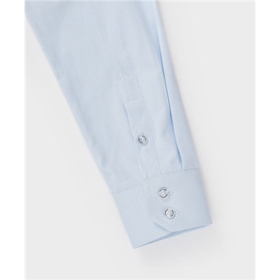 Сорочка из фактурного текстиля в ромбик голубая Button Blue