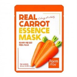 Тканевая маска для лица Farmstay Real Carrot Essence Mask с экстрактом моркови