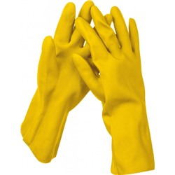Перчатки резиновые желтые М (447-005)