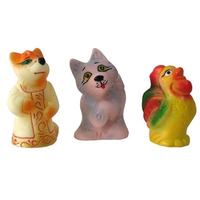 Набор резиновых игрушек Кот, лиса и петух СИ-354 в Самаре