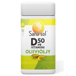 Sana-sol Витамин D 50 мкг Oliiviöljy (оливковое масло) 180 кап