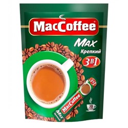 Кофейный напиток MacCoffee 3 в 1 Max Крепкий 16 гр. Блок 20 шт