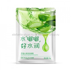 УВЛАЖНЯЮЩАЯ МАСКА ДЛЯ ЛИЦА С ЭКСТРАКТОМ АЛОЭ ВЕРА BIOAQUA ALOE MOISTURIZING REJUVENATING MASK