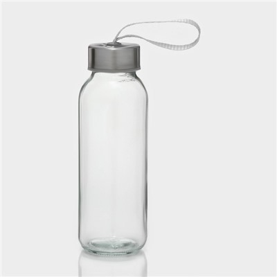 Бутылка для воды стеклянная в чехле «Банни», 300 мл, h=17 см