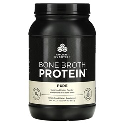 Dr. Axe / Ancient Nutrition, Bone Broth Protein, чистый белок, 890 г (1,96 фунта)