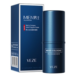 Мужской твердый одеколон с легким свежим ароматом VEZE Mens Cologne Solid Fragrant Past, 7.4 гр