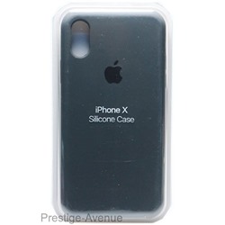 Силиконовый чехол для iPhone X черный