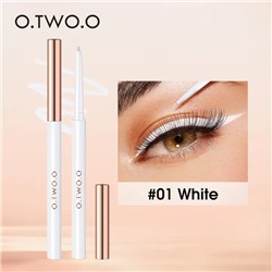 O.TWO.O Гелевая подводка для глаз Gel Eyeliner Waterproof Soft Eye Liner Pencil Quick Dry Makeup SC028 №01 White