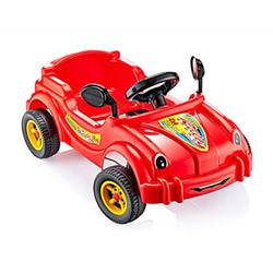 Игрушка Машина-каталка  педальная Cool Riders, с клаксоном красн. 2887_Red