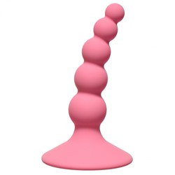 Анальная пробка Ribbed Plug Pink 4108-01Lola