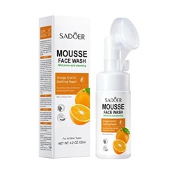 Sadoer Пенка мусс для умывания с щеточкой с витамином С, 120мл