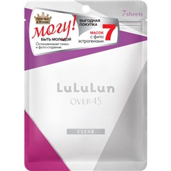 Маска для лица LuLuLun Over 45 Blue Iris, улучшение тона и тонуса зрелой кожи, 7 шт